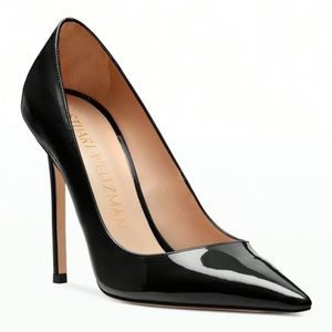 Stuart Weitzman patent leather stiletto pumps black colour size eu 6,5 B